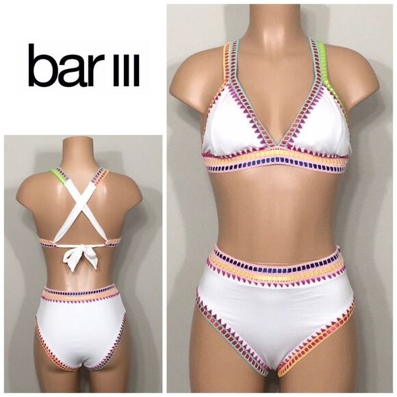 BAR III white bikini. M-top/S-bottoms NWT - Picture 1 of 7